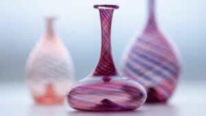 Des vases en cristal de Murano