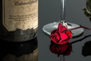 Une bouteille en verre