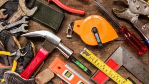 Outils éparpillé