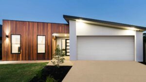 Maison avec un éclairage extérieur