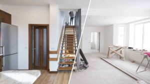 Maison avant/après rénovation