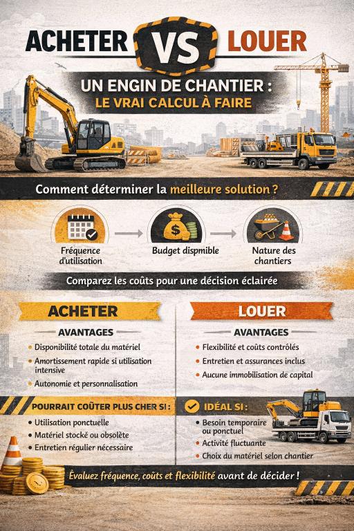 acheter louer engin chantier