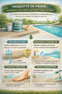 moquette pierre sol piscine